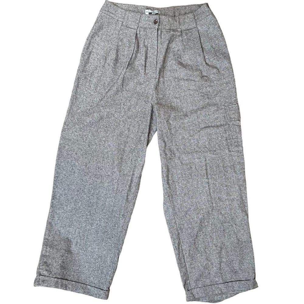 Asos Tall Womens Dress Pants Size 10 Brown 100% Cotton/100% Baumwolle High Rise